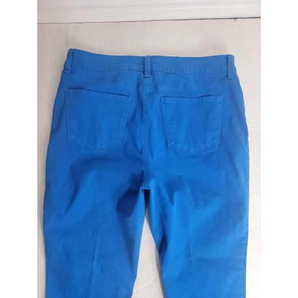 Not Your Daughters Jeans Boyfriend SZ 14 High Rise Lift Tuck Technology Blue - Picture 10 of 11